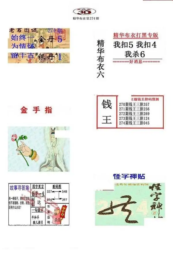 25274期: 福彩3D全套图版参考
