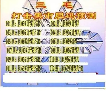 26012期: 三毛3D精品图谜