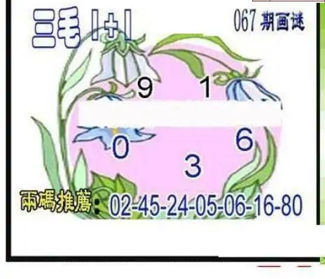 25067期: 三毛3D精品图谜