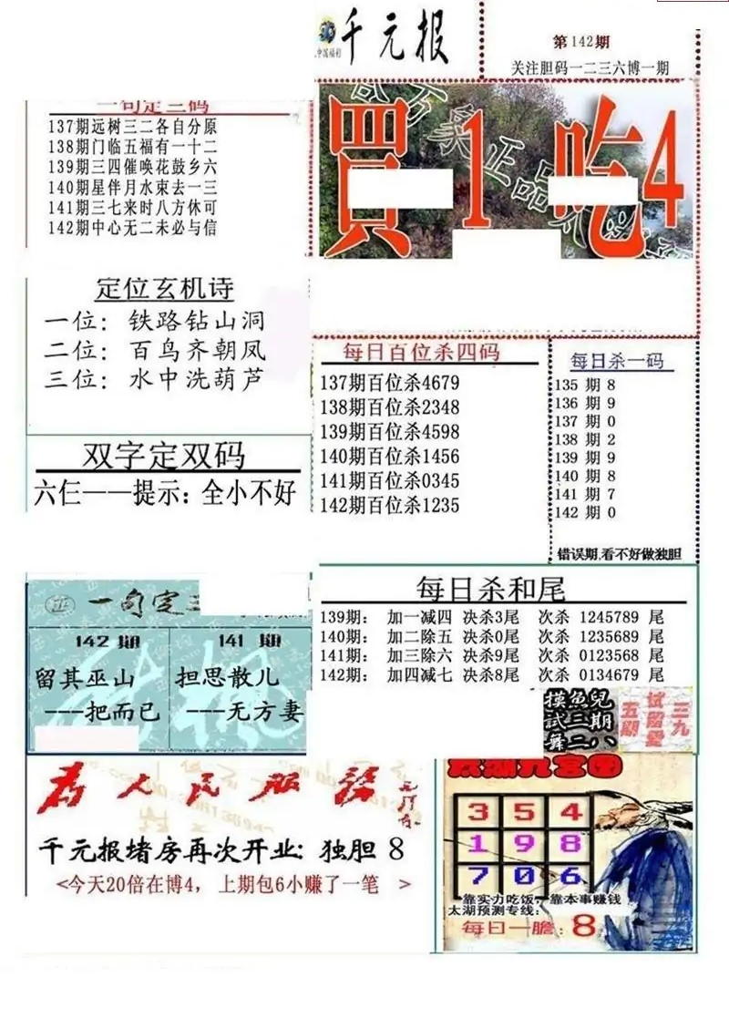 25142期: 福彩3D全套图版参考