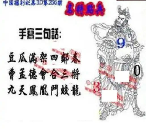 25256期: 福彩3D丹东全图分析