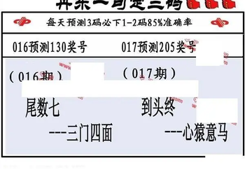 26017期: 福彩3D丹东全图分析