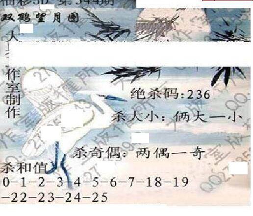 24344期: 大兵福彩3D黄金报图版