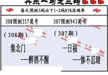 25308期: 福彩3D丹东全图分析