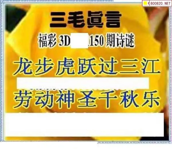25150期: 三毛3D精品图谜