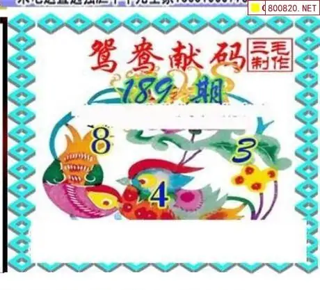 25189期: 三毛3D精品图谜