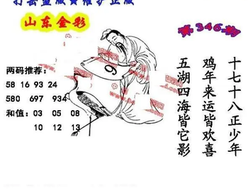 25346期: 福彩3D丹东全图分析