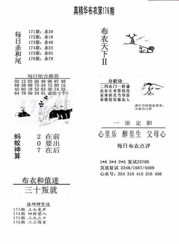 24176期: 福彩3D全套图版参考