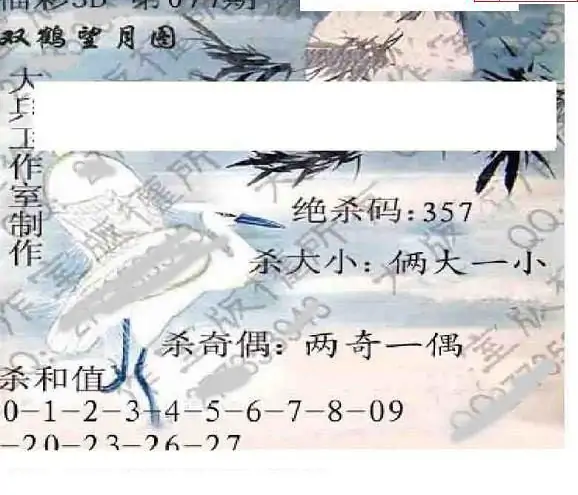 25077期: 大兵福彩3D黄金报图版