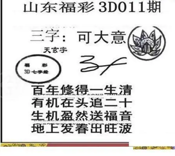 26011期: 三毛3D精品图谜