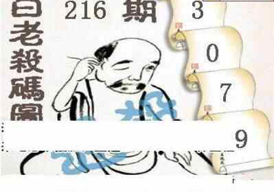 24216期: 白老3D杀码图版