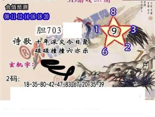 25281期: 白老3D杀码图版