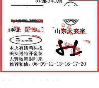 24345期: 福彩3D丹东全图分析