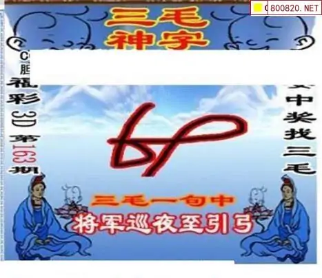 25163期: 三毛3D精品图谜