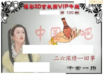 福彩3D26100期天中全套预测分析图