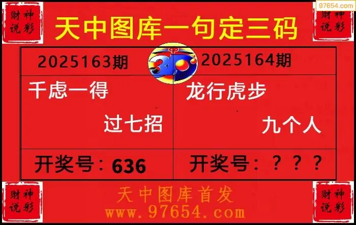 25164期: 财神说彩3D全套图版