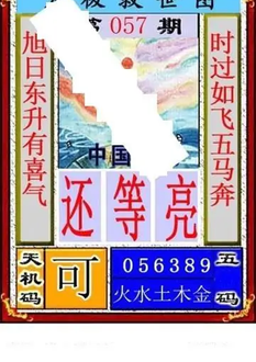 福彩3D26057期天中全套预测分析图