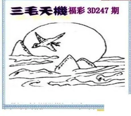 25247期: 三毛3D精品图谜