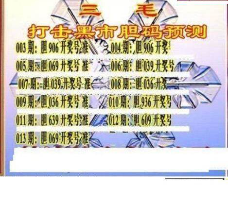 25013期: 三毛3D精品图谜