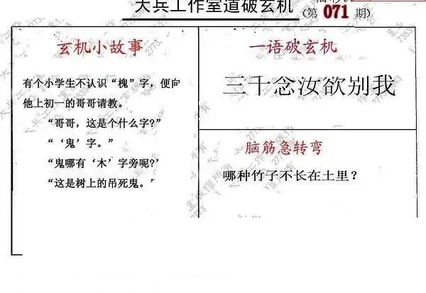 25071期: 大兵福彩3D黄金报图版