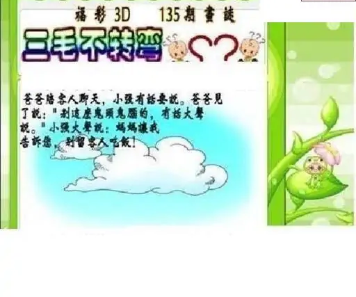 25135期: 三毛3D精品图谜