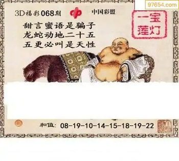 福彩3D26068期天中全套预测分析图