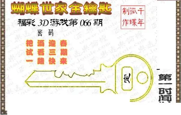25066期: 3D蝴蝶世家蝴蝶彩图