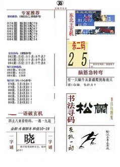 26084期: 福彩3D全套图版参考