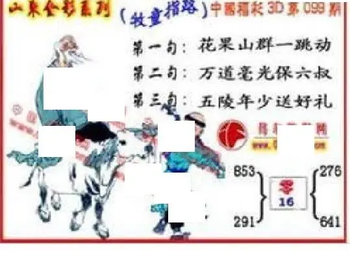 26099期: 福彩3D丹东全图分析