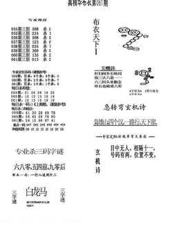 26061期: 福彩3D全套图版参考