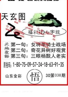 26038期: 福彩3D丹东全图分析