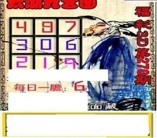 25270期: 太湖图福彩3D精品预测