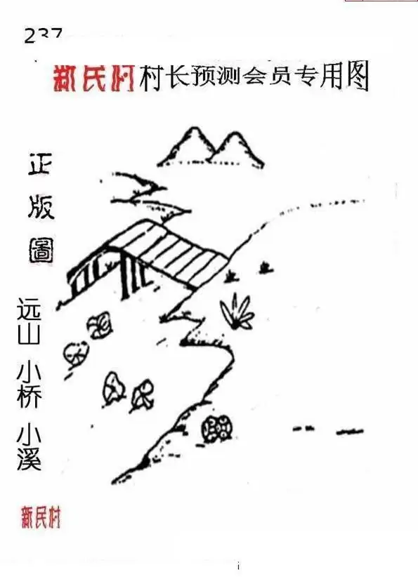 25237期: 老村长福彩3D天天图谜