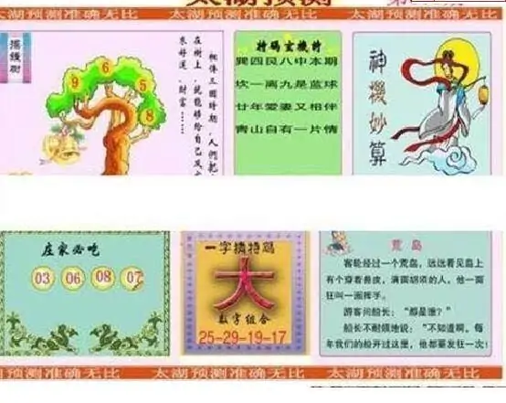 25083期: 太湖图福彩3D精品预测