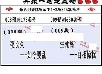 26009期: 福彩3D丹东全图分析