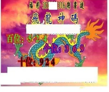 25316期: 三毛3D精品图谜