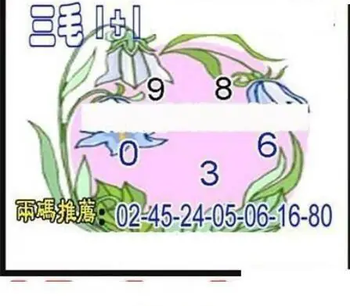 26095期: 三毛3D精品图谜