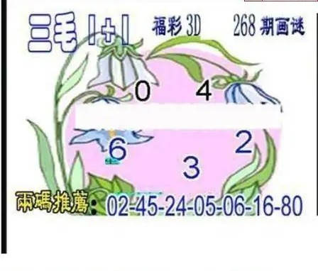 25268期: 三毛3D精品图谜