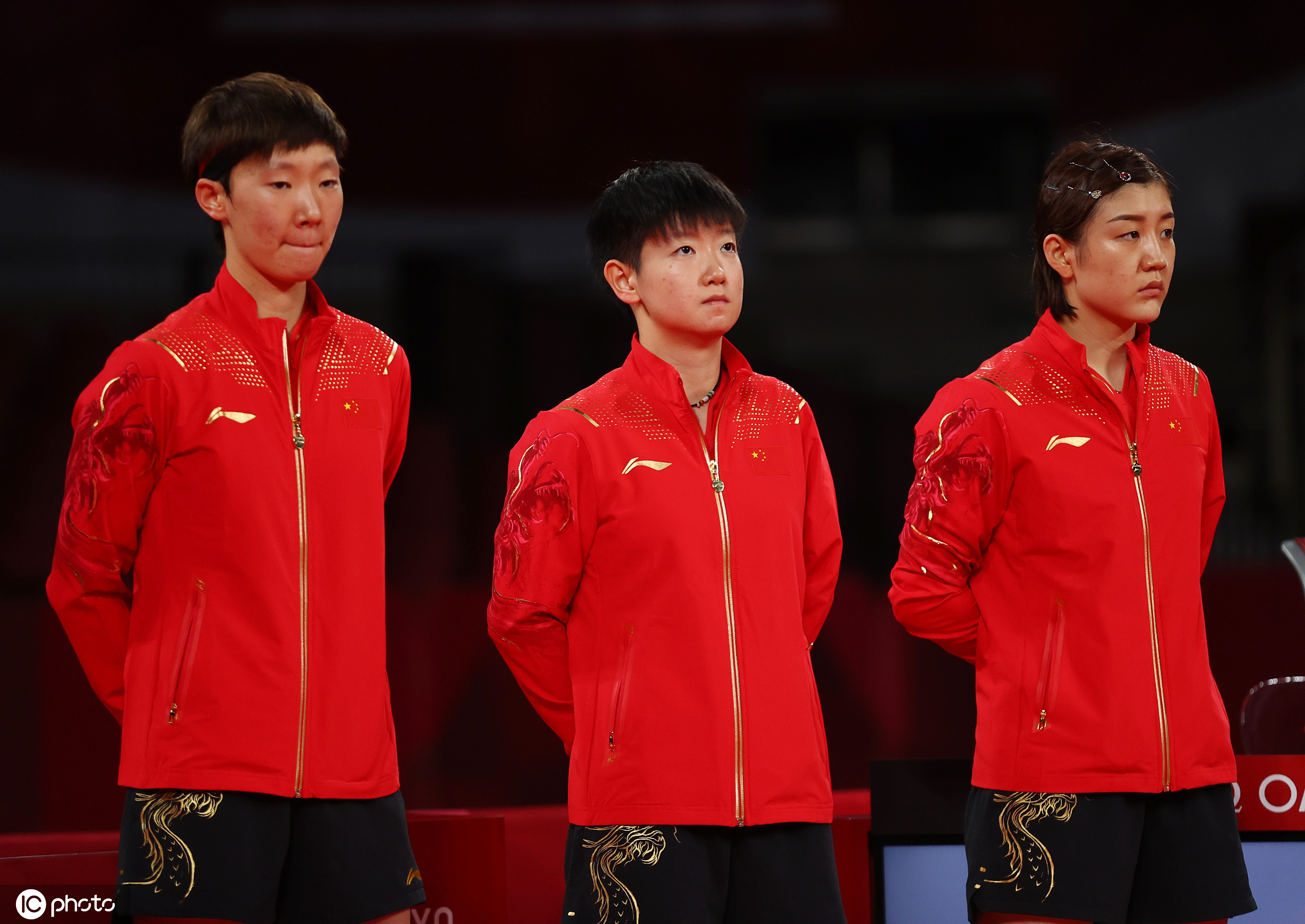 孙颖莎和王曼昱组成的中国女乒天团在东京奥运会乒乓球女子团体决赛