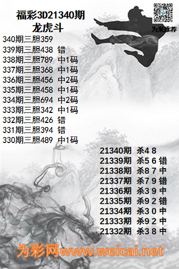 10中72021340期福彩3d龙虎斗图为彩网