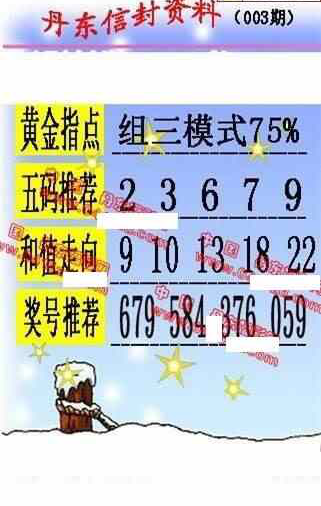 24003期: 福彩3D丹东全图分析