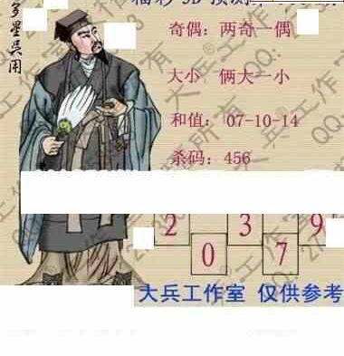 24005期: 大兵福彩3D黄金报图版