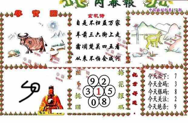 23152期: 福彩3D丹东全图分析