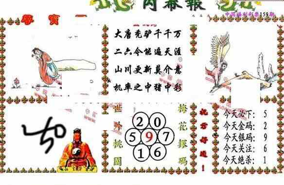 23159期: 福彩3D丹东全图分析