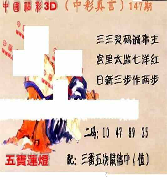 23147期: 福彩3D丹东全图分析