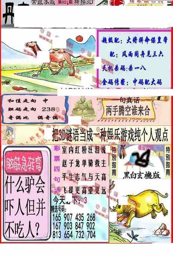 24021期: 福彩3D丹东全图分析