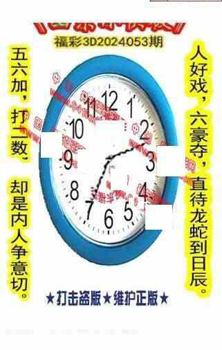 24053期: 福彩3D丹东全图分析
