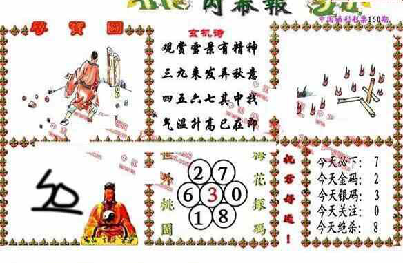 23160期: 福彩3D丹东全图分析