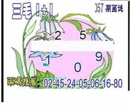 24057期: 三毛3D精品图谜