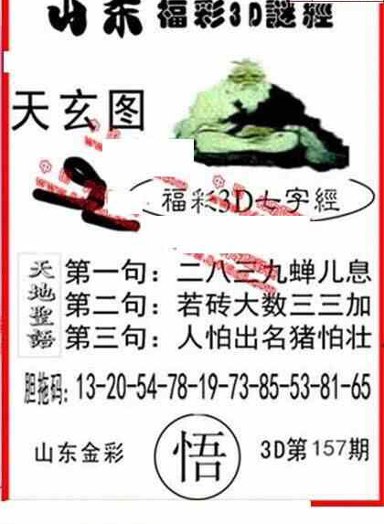 23157期: 福彩3D丹东全图分析